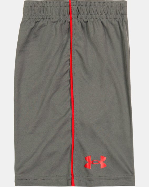 Boys' Pre-School UA Baseball Sleek Short Sleeve & Shorts Set, Gray, pdpMainDesktop image number 1